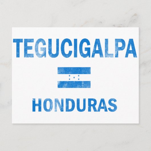 Tegucigalpa Honduras Design Briefkaart (Voorkant)