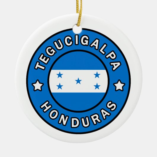 Tegucigalpa Honduras Keramisch Ornament (Voorkant)