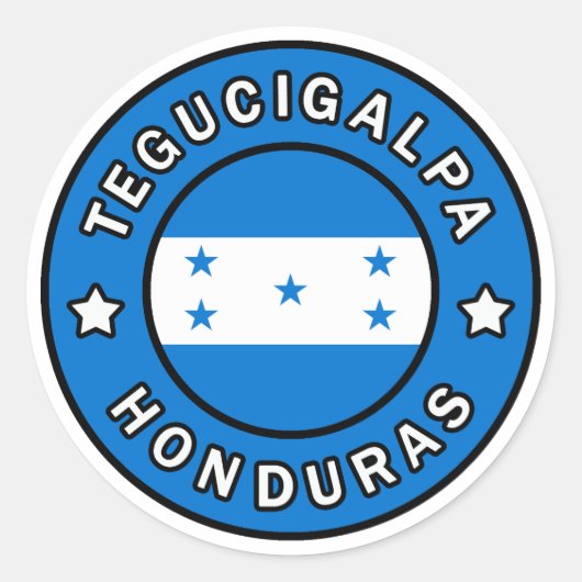 Tegucigalpa Honduras Ronde Sticker (Voorkant)