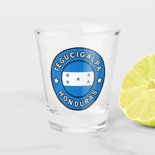Tegucigalpa Honduras Shot Glas (Voorkant)