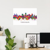 Tegucigalpa Honduras Skyline Poster (Thuiskantoor)