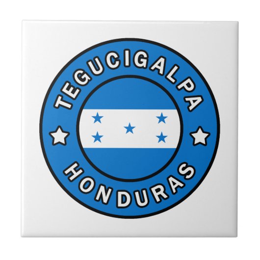 Tegucigalpa Honduras Tegeltje (Voorkant)