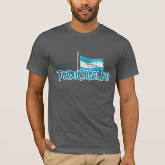 Tegucigalpa met Hondurese vlag T-shirt