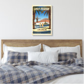 Teguise Lanzarote Spanje vintage reisposter Canvas Afdruk (Insitu (Slaapkamer))
