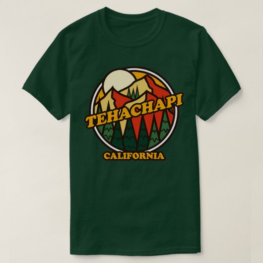 Tehachapi California Mountain Hiking T-shirt (Design voorkant)