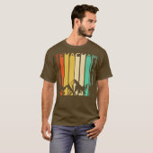 Tehachapi California Mountains Retro Railroad T-shirt (Voorkant volledig)