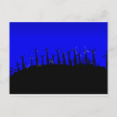 Tehachapi Wind Boerderij Silhouette Briefkaart (Voorkant)