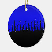 Tehachapi Wind Boerderij Silhouette Keramisch Ornament (Links)