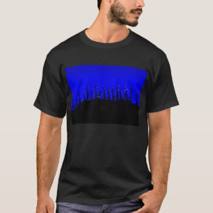 Tehachapi Wind Boerderij Silhouette T-shirt