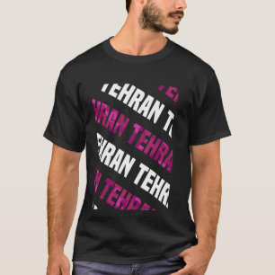 Teheran Camo Pattern Pink Camouflage T-shirt