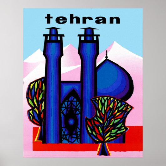 Teheran, Iraanse reisposter Poster (Voorkant)