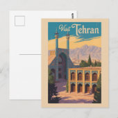Teheran Iran Golestan Paleis Illustratie Reizen Briefkaart (Voorkant / Achterkant)