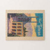 Teheran Iran Golestan Paleis Illustratie Reizen Legpuzzel (Horizontaal)