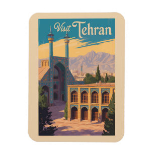 Teheran Iran Golestan Paleis Illustratie Reizen Magneet