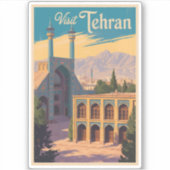 Teheran Iran Golestan Paleis Illustratie Reizen Sticker (Voorkant)