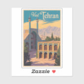 Teheran Iran Golestan Paleis Illustratie Reizen Sticker (Vel)