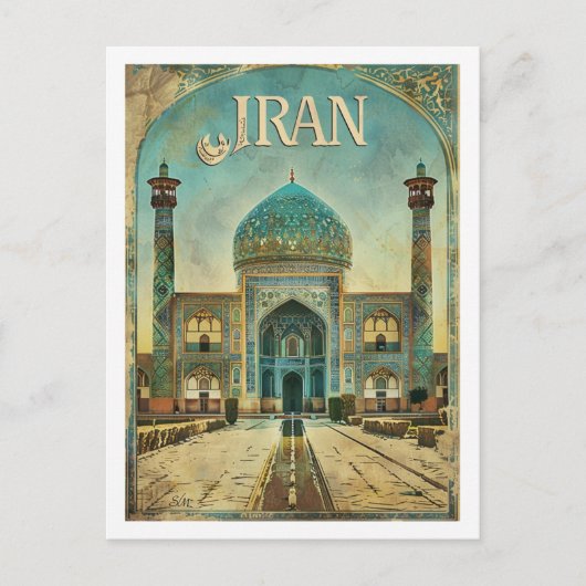 Teheran Iran Perzië  Beroemde Reisplaats Briefkaart (Voorkant)
