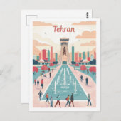 Teheran Iran Perzië  Beroemde Reisplaats Briefkaart (Voorkant / Achterkant)
