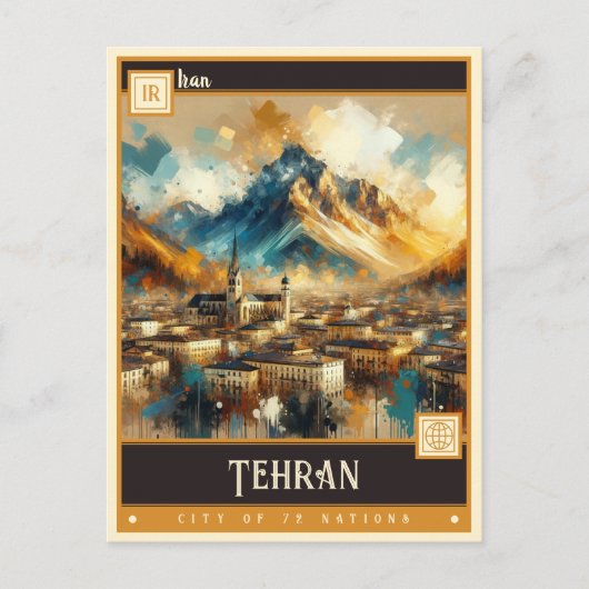 Teheran, Iran |  schilderij Briefkaart (Voorkant)