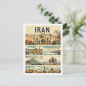 Teheran Iran Vintage Beroemde Reisplaats Briefkaart (Staand voorkant)