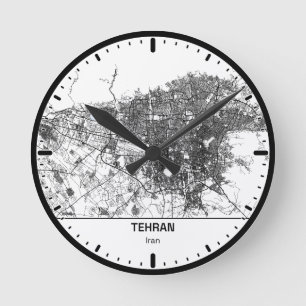 Teheran Klok Stad Lijn Kunst
