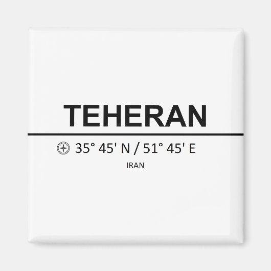 Teheran Magneet (Voorkant)