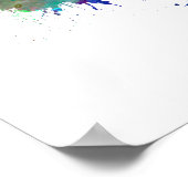 Teheran skyline in waterverf poster (Hoek)