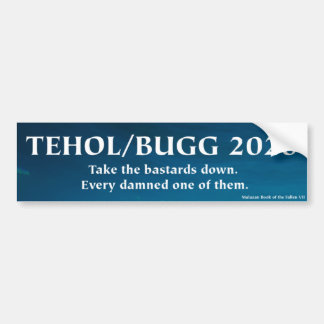 Tehol/Bugg 2020 - Haal de balkafels naar beneden Bumpersticker
