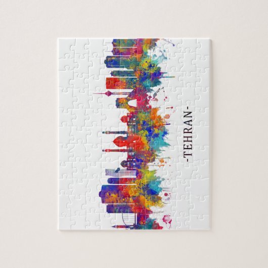 Tehran Iran Skyline Legpuzzel (Verticaal)