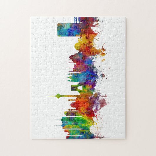 Tehran Iran Skyline Legpuzzel (Verticaal)