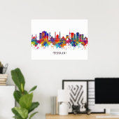 Tehran Iran Skyline Poster (Thuiskantoor)