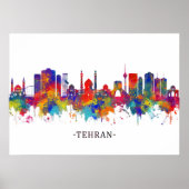 Tehran Iran Skyline Poster (Voorkant)