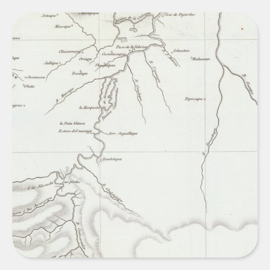 Tehuantepec, Mexico Vierkante Sticker (Voorkant)