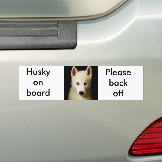Tehya - Siberian Husky Bumpersticker (Op auto)