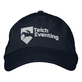 Teich Eventing Baseball Hat Geborduurde Pet