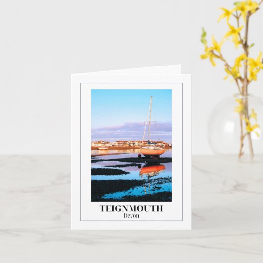 Teign, Teignmouth, Devon Kaart (Gele Bloem)