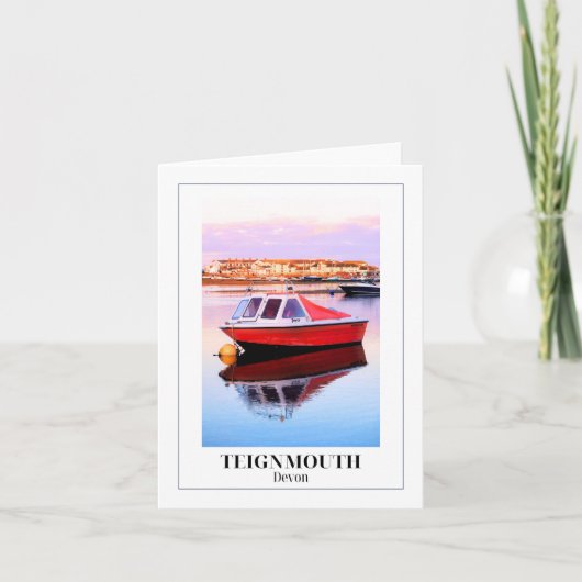 Teign, Teignmouth, Devon Kaart (Voorkant)