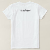 Teile die Liebe T-shirt (Design achterkant)
