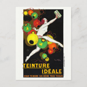 Teinture Idéale France Vintage Poster 1928 Briefkaart