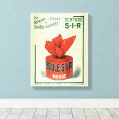 Teinture Rouge  Franse dames Boudoir Adver Canvas Afdruk (Insitu (Houten vloer))