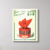 Teinture Rouge Franse dames Boudoir Adver Canvas Afdruk (Voorkant)