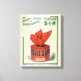 Teinture Rouge  Franse dames Boudoir Adver Canvas Afdruk