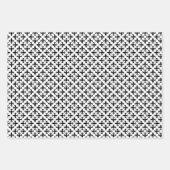 teisterpatroon voor zwarte en witte vloeren inpakpapier vel (Voorkant 3)