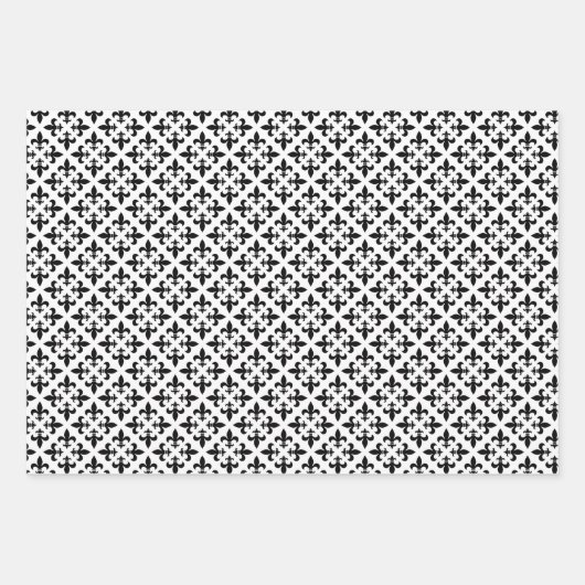 teisterpatroon voor zwarte en witte vloeren inpakpapier vel (Voorkant 3)