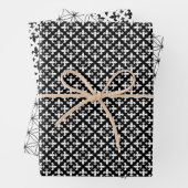 teisterpatroon voor zwarte en witte vloeren inpakpapier vel (In situ)