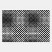  teisterpatroon voor zwarte en witte vloeren inpakpapier vel (Voorkant)