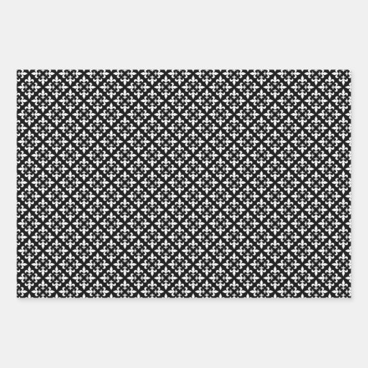 teisterpatroon voor zwarte en witte vloeren inpakpapier vel (Voorkant)