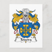 Teixeira Family Crest Briefkaart (Voorkant)