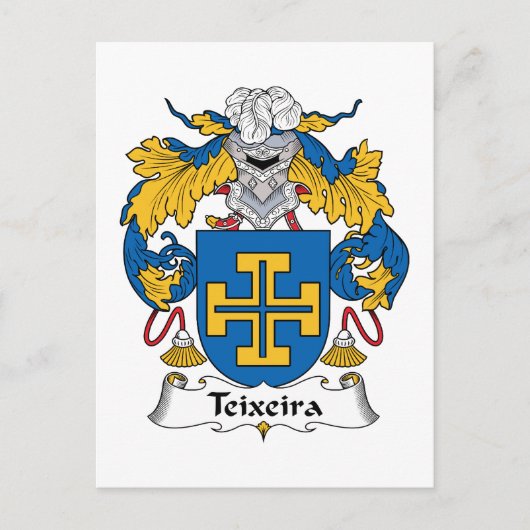 Teixeira Family Crest Briefkaart (Voorkant)