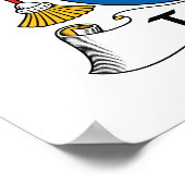 Teixeira Family Crest Poster (Hoek)